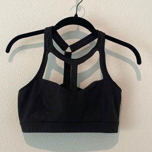 Bombshell Sportswear black cutout sports bra